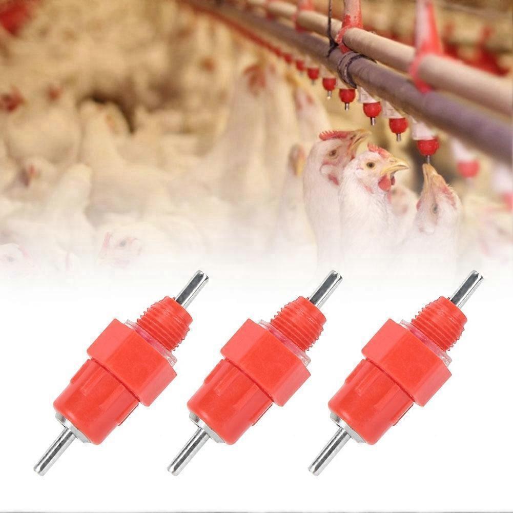 30Pcs Chicken Automatic Drinker Valve Type Poultry Waterer Drinking Nipple Feeding Accessory