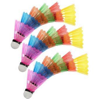 Badminton Plastic Training Shuttlecock for Home 18Pcs Durable Set