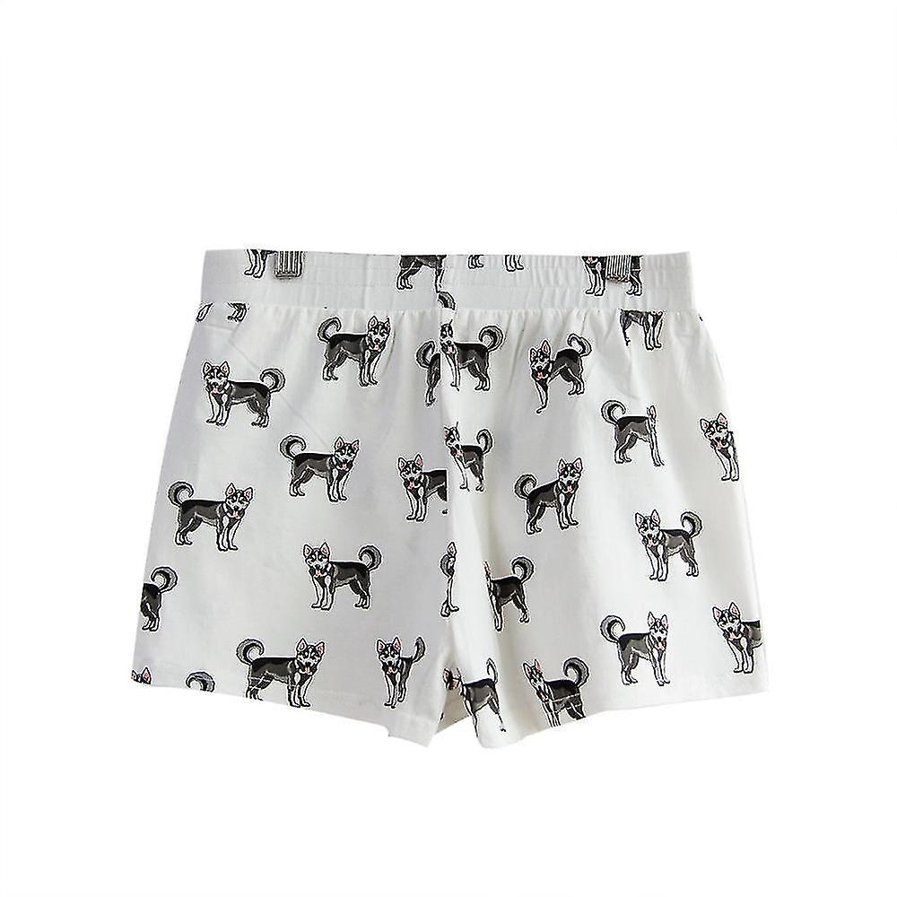 Trykt søt søvn bunner, strikking bomull pyjamas shorts
