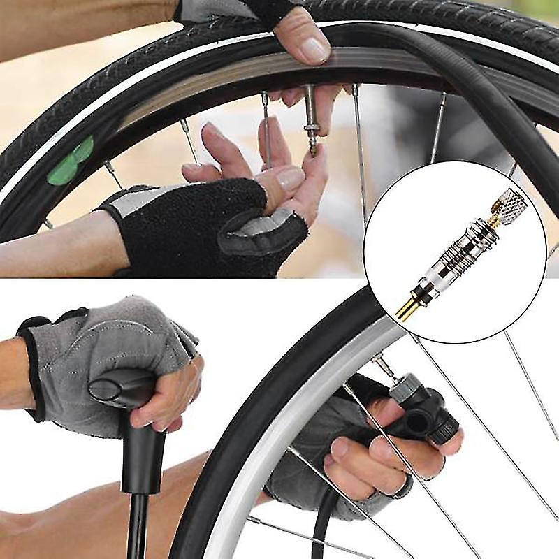 Presta Valve Core 12-Pack Kit Bike Tire Repair Set With Removal