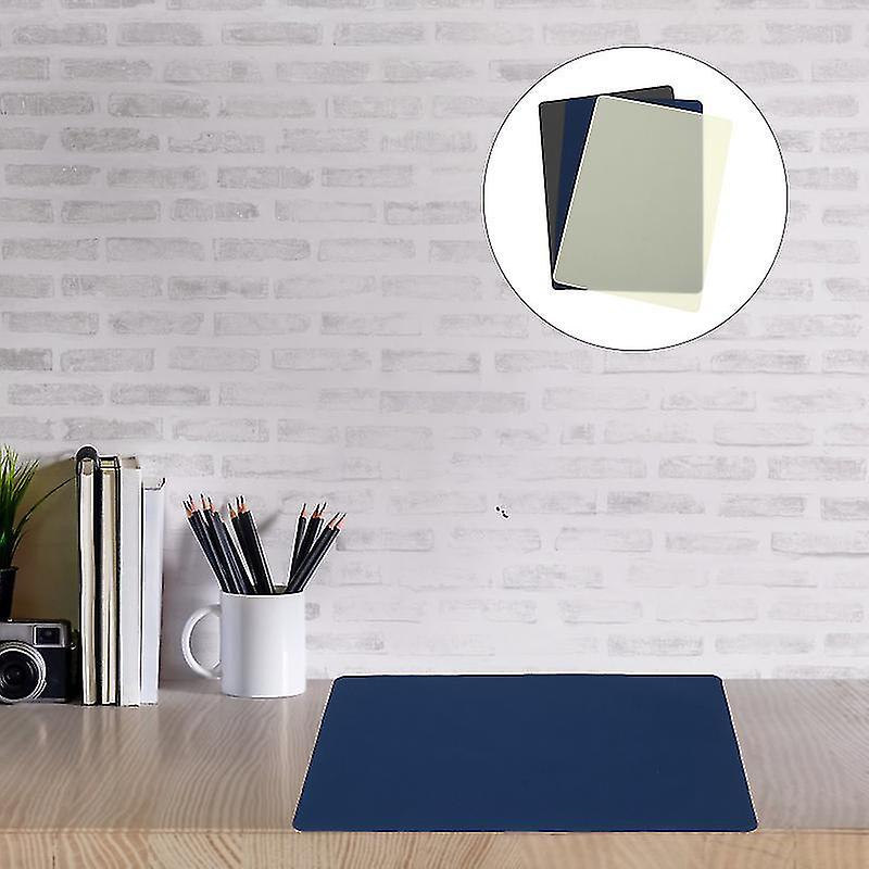 28X21x0.1cm Assorted Color Tablecloths 3pcs Anti-skid Silicone Table Mats Office Home Study Desk Tab