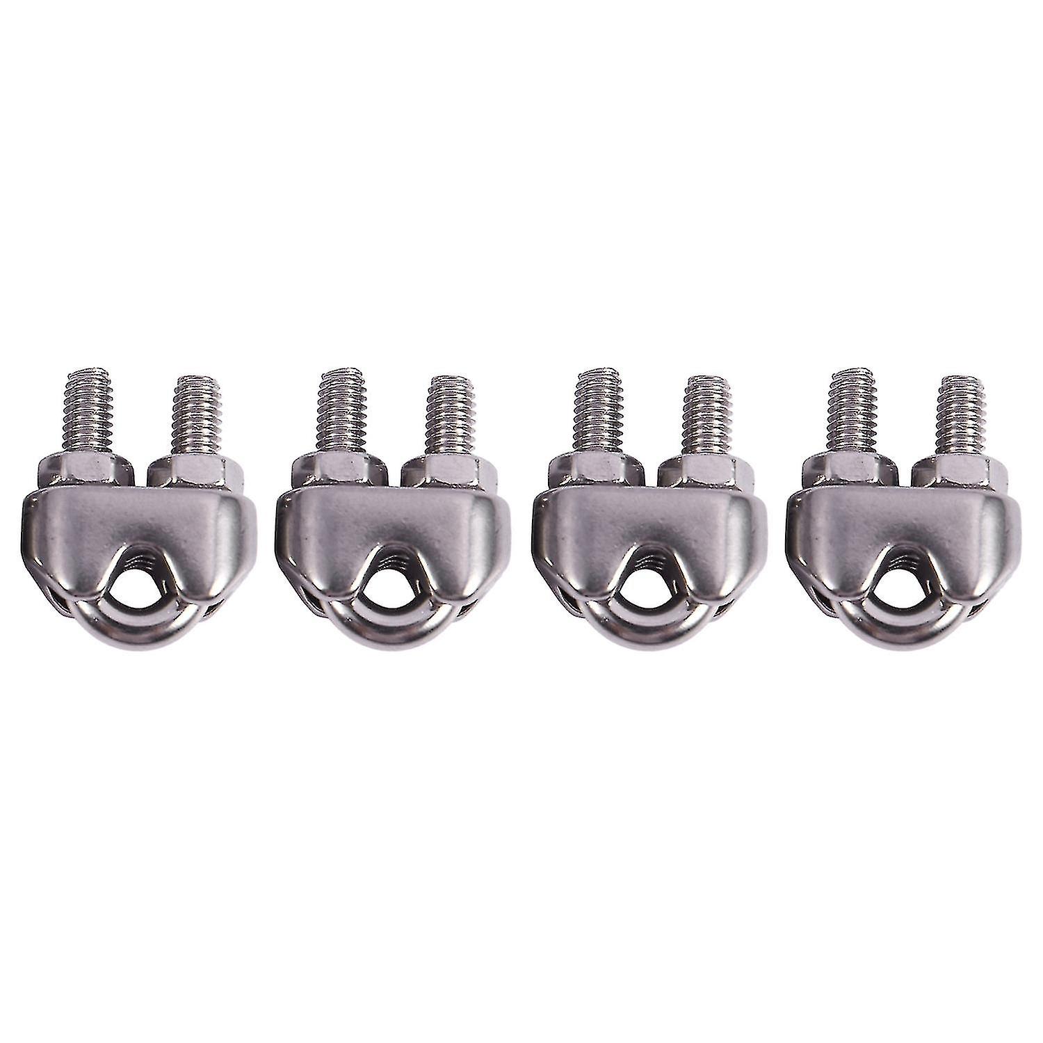 4 قطع أقل الصلب كابل كليب للحبال 0.3cm M الأسلاك