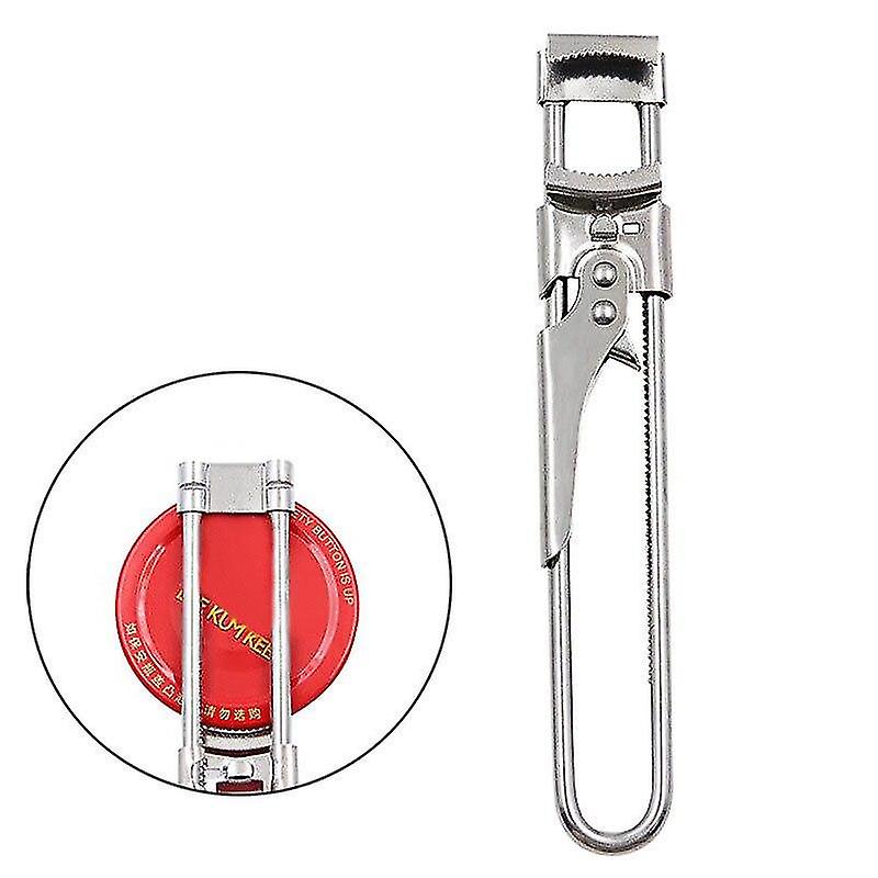 Stainless Steel Gripper Can Opener Multifunctional Adjustable Manual Jar Lid Opener Kitchen
