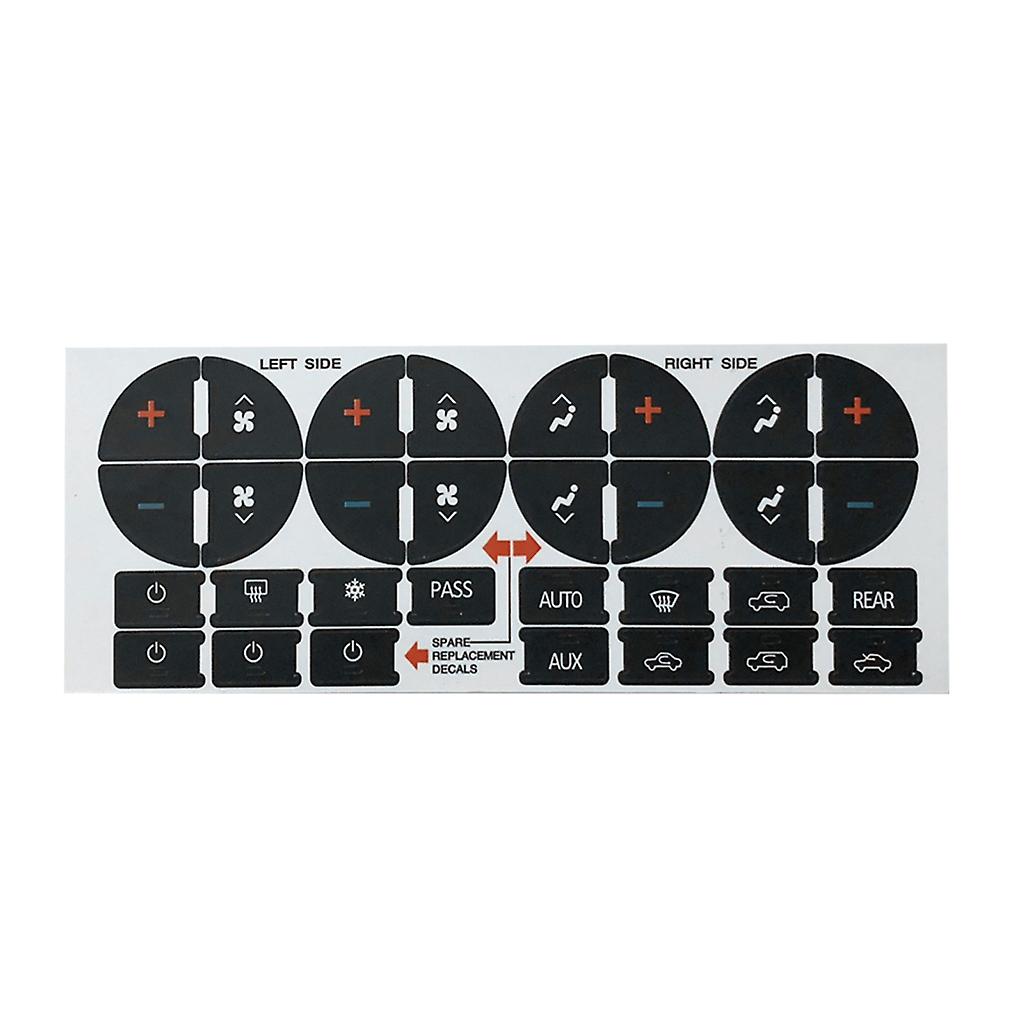 Radio Dashboard Dash-Button Repair Kit Decal Sticker Interior Decor Replacement