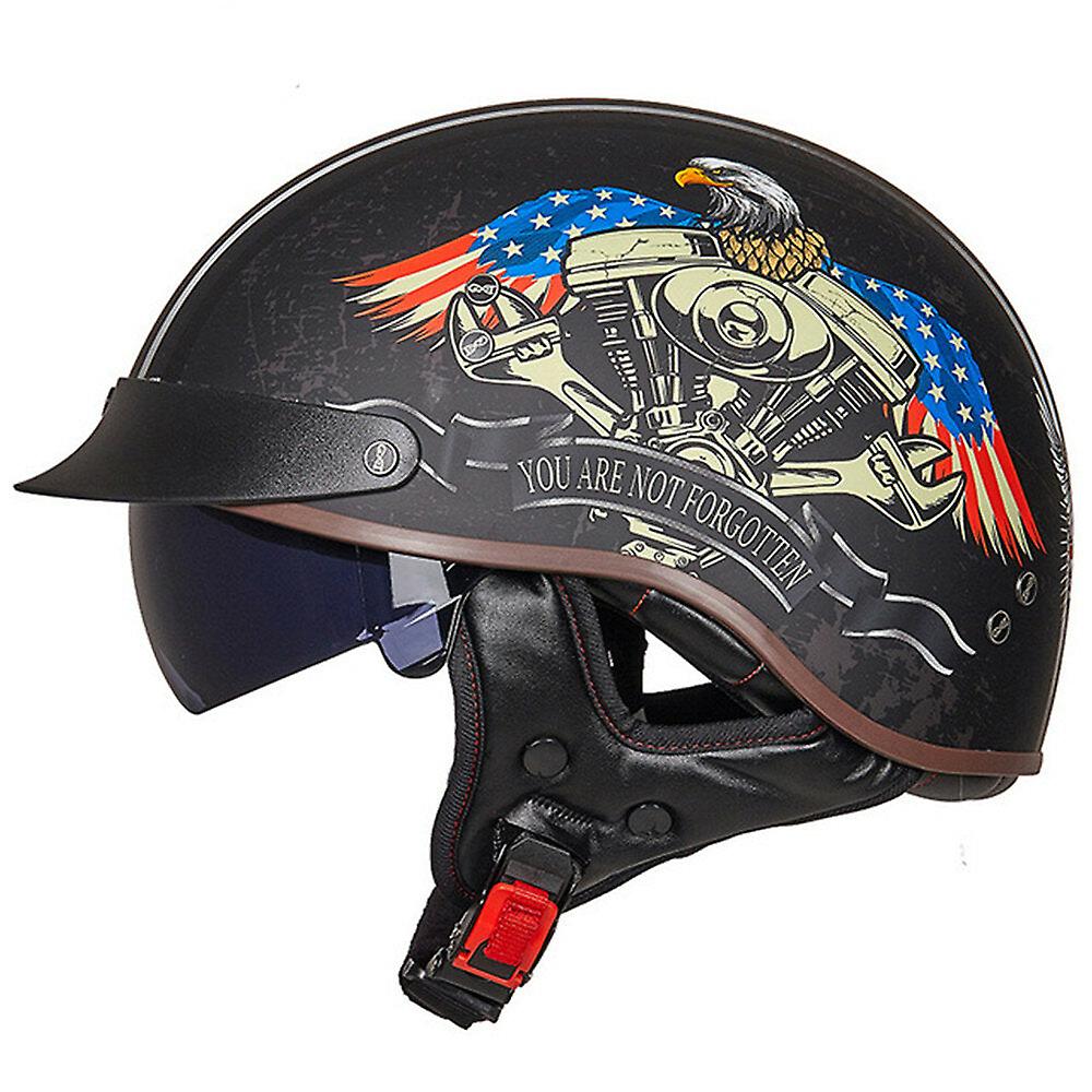 Half Face Abs Motorcycle Helmet - Durable, Lightweight, And Safe