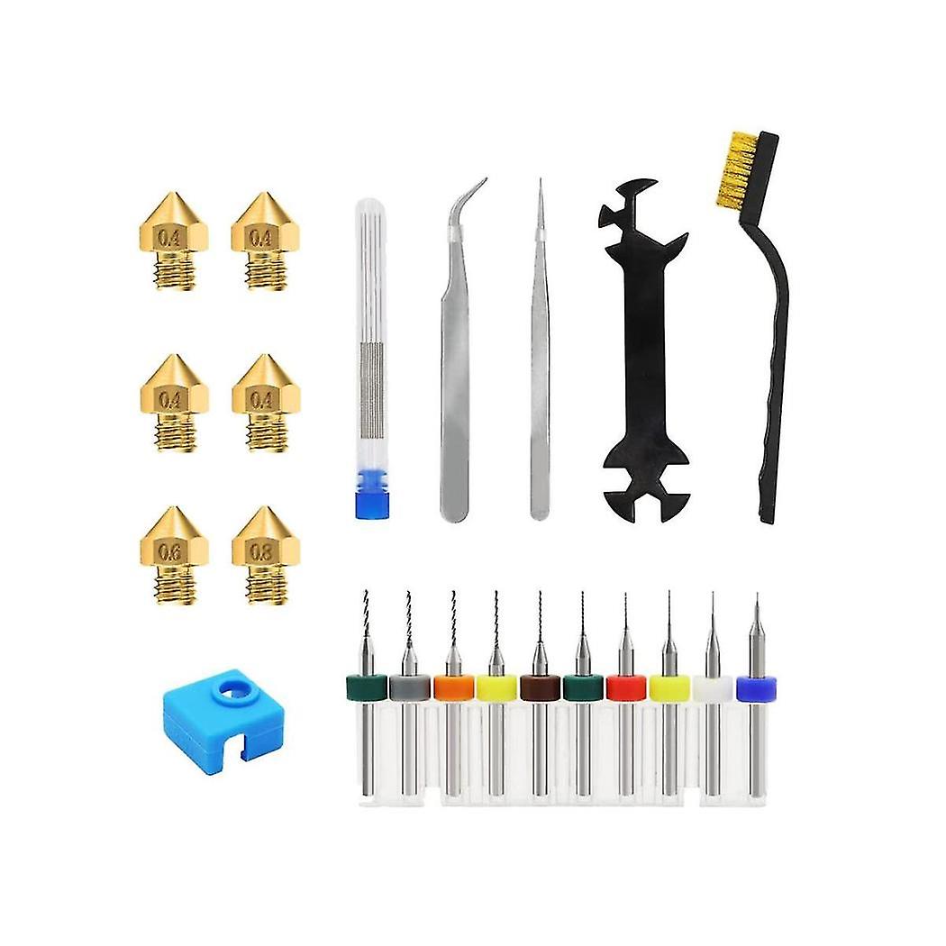 Mk8 3d Printer Nozzles,for Ender3 Nozzle Cleaning Kits Maintenance Kit 3d Printer Tools