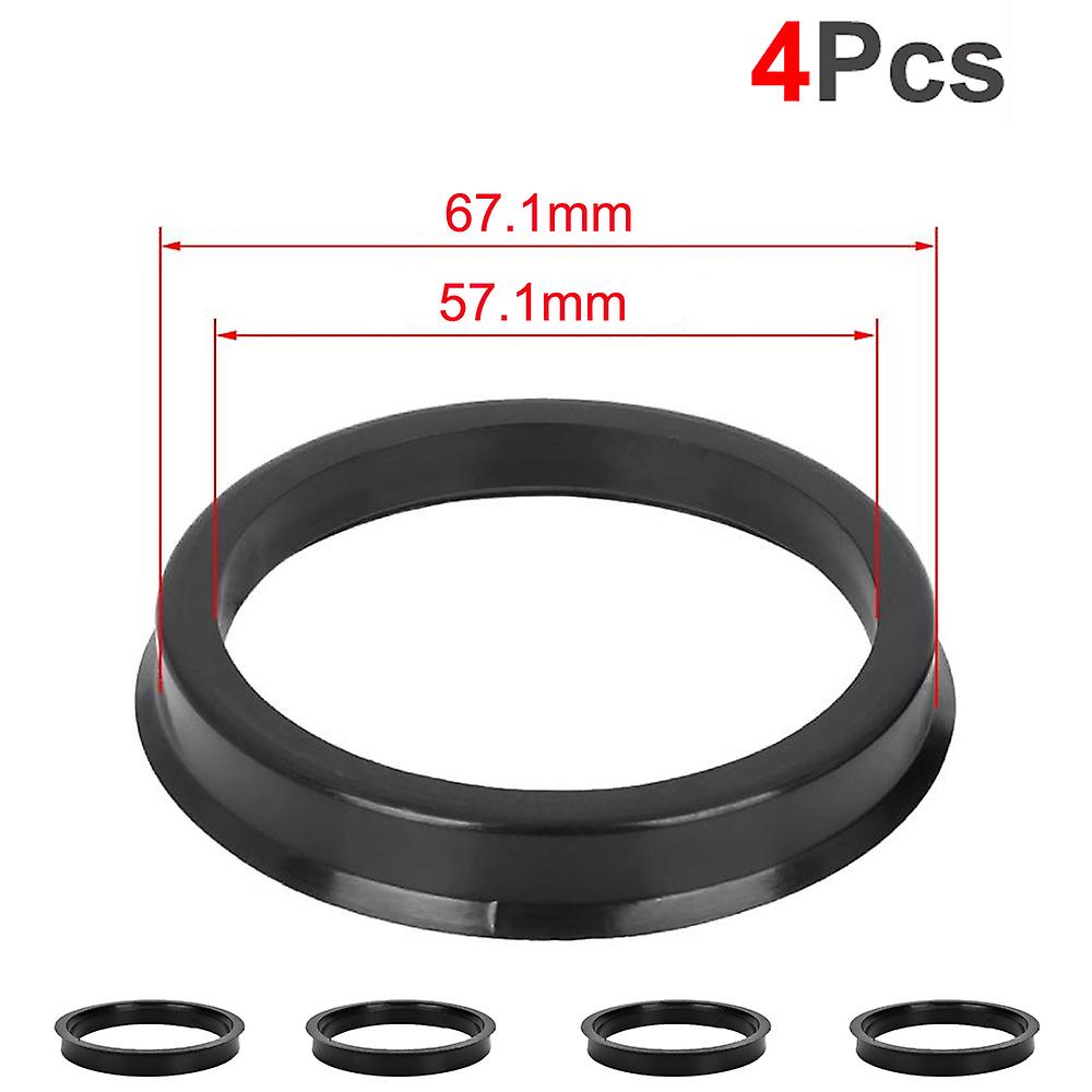 thumbnail interactive-video image 1 of 4 Pack 67.1 To 54.1 Mm Hub Centric Rings – OD 67.1 Mm ID 54.1 Mm – White Knight 1 of 4