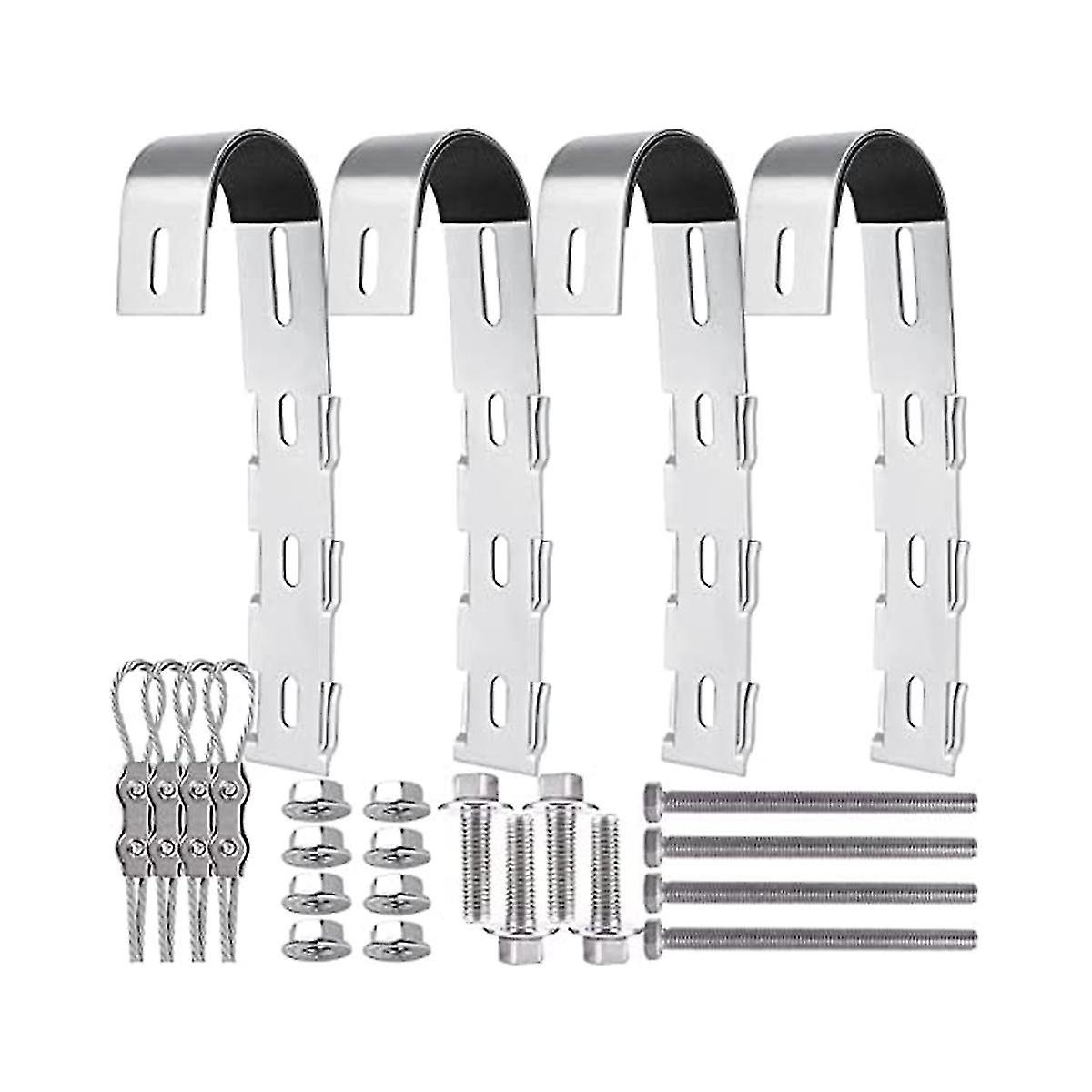 Supporto del modulo solare balcone, ganci in acciaio inossidabile per supporto ringhiera balcone, montaggio solare Balco