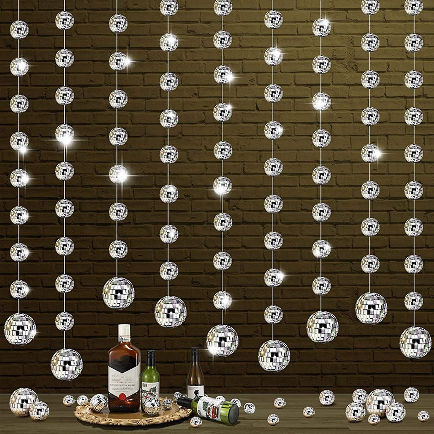 Disco Ball Sphere Mirror Surface Dazzling Reflections Decorate Widely Application Hanging Disco Ball