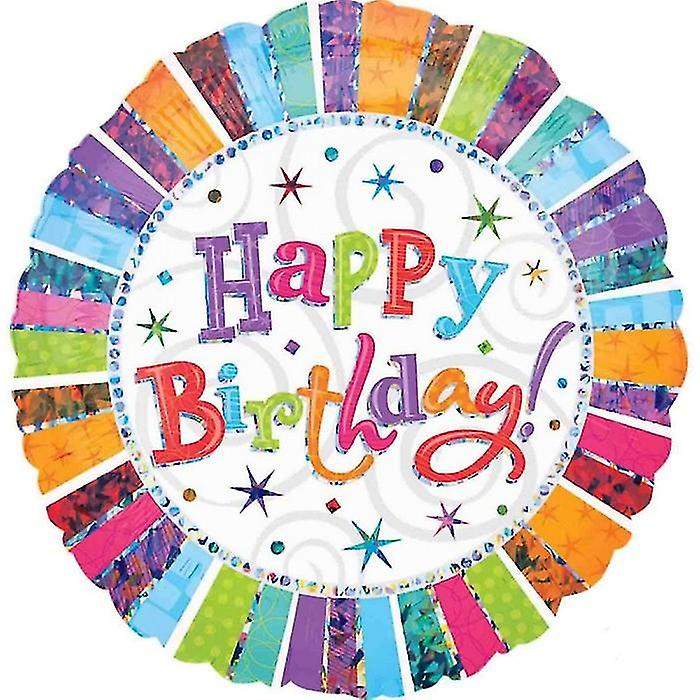 Amscan Colour Blast Happy Birthday Foil Balloon