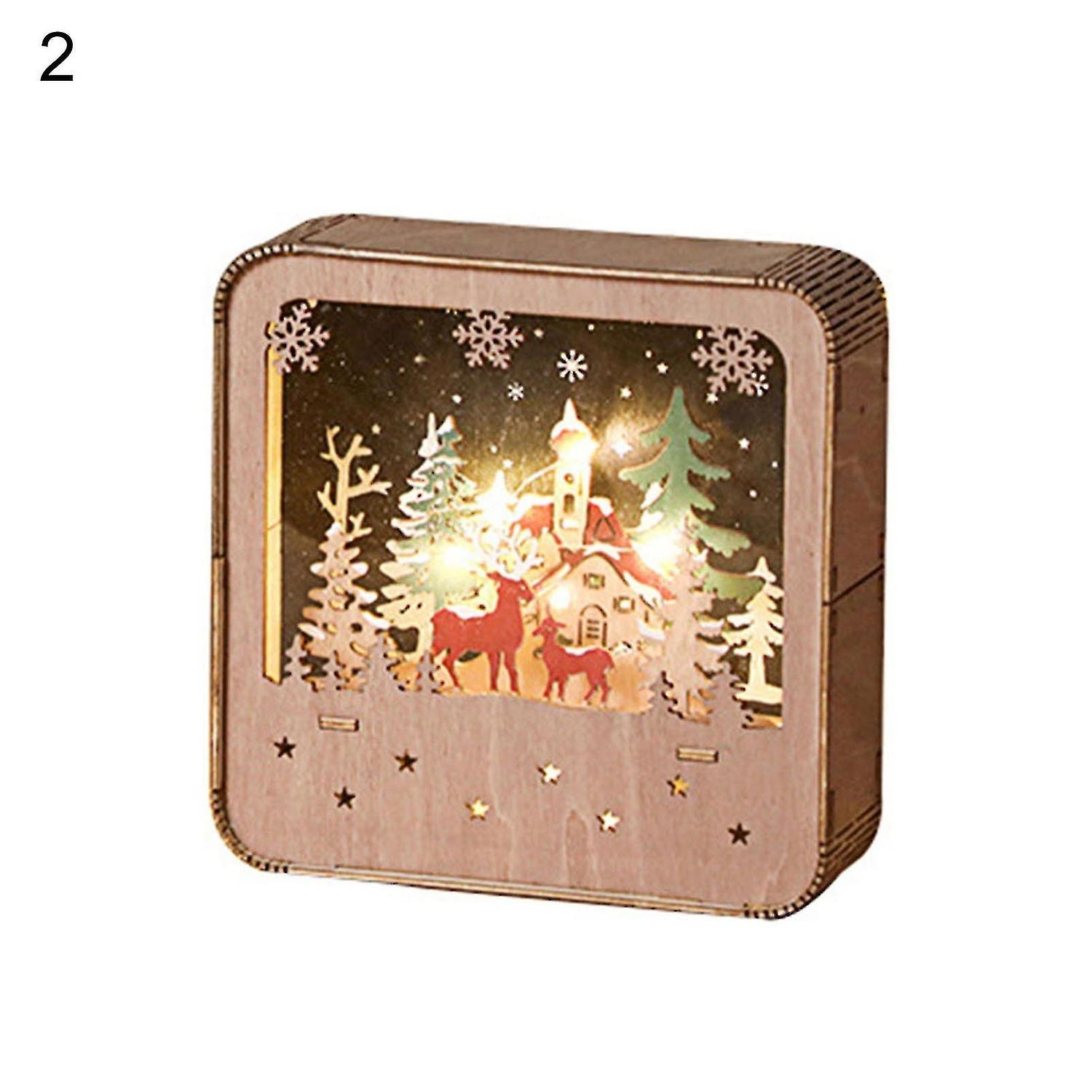 Cute Wooden House Ornament Christmas Gifts Christmas Tree