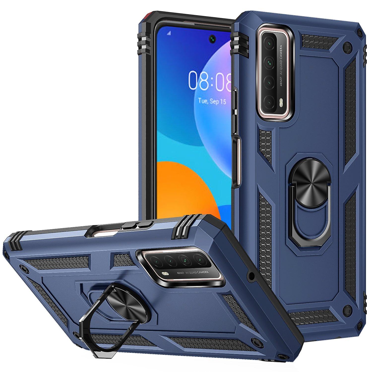 Armor Anti-fall Hybrid PC TPU Shell for Huawei P smart 2021/Y7a Kickstand Cover