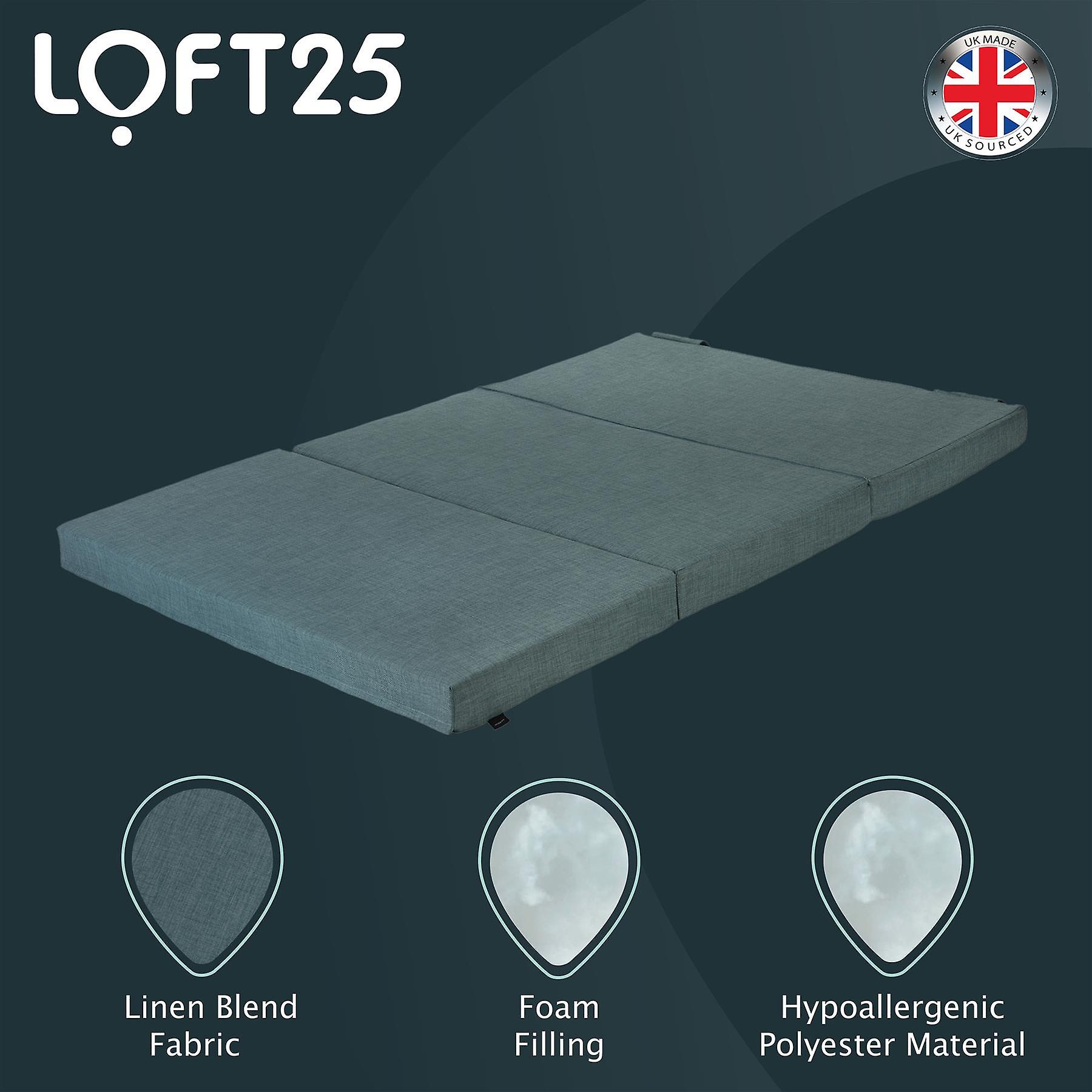 Duckegg Fold Out Guest Mattress Foam Bed Double Size Futon Z bed