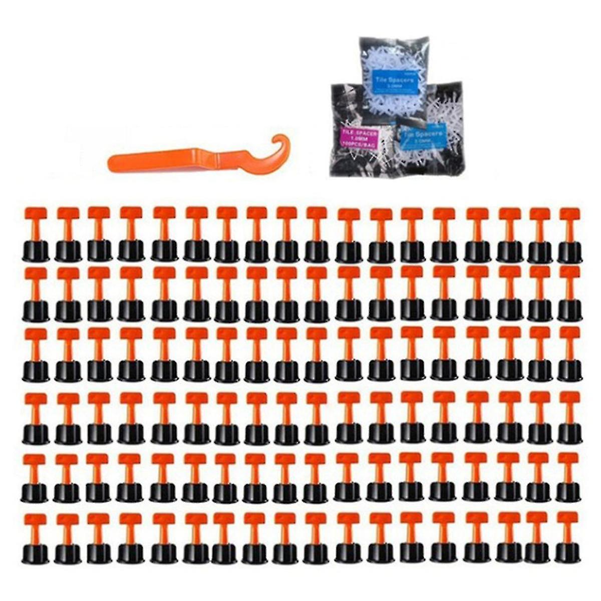 Tile Leveling System Kit With Tile Levelers Wrenches And Tile Spacers,-shaped Adjuster,wall Tile Positioning Tool