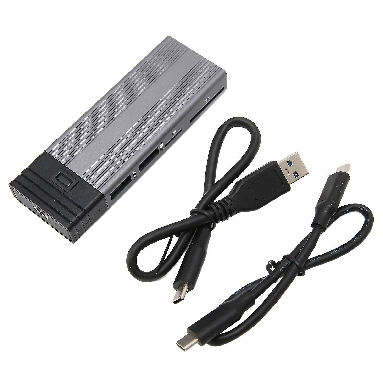 USB C SSD Enclosure Good Heat Dissipation 10Gbps M.2 NVME SSD Enclosure for Tablets Computers Game Consoles for PS5