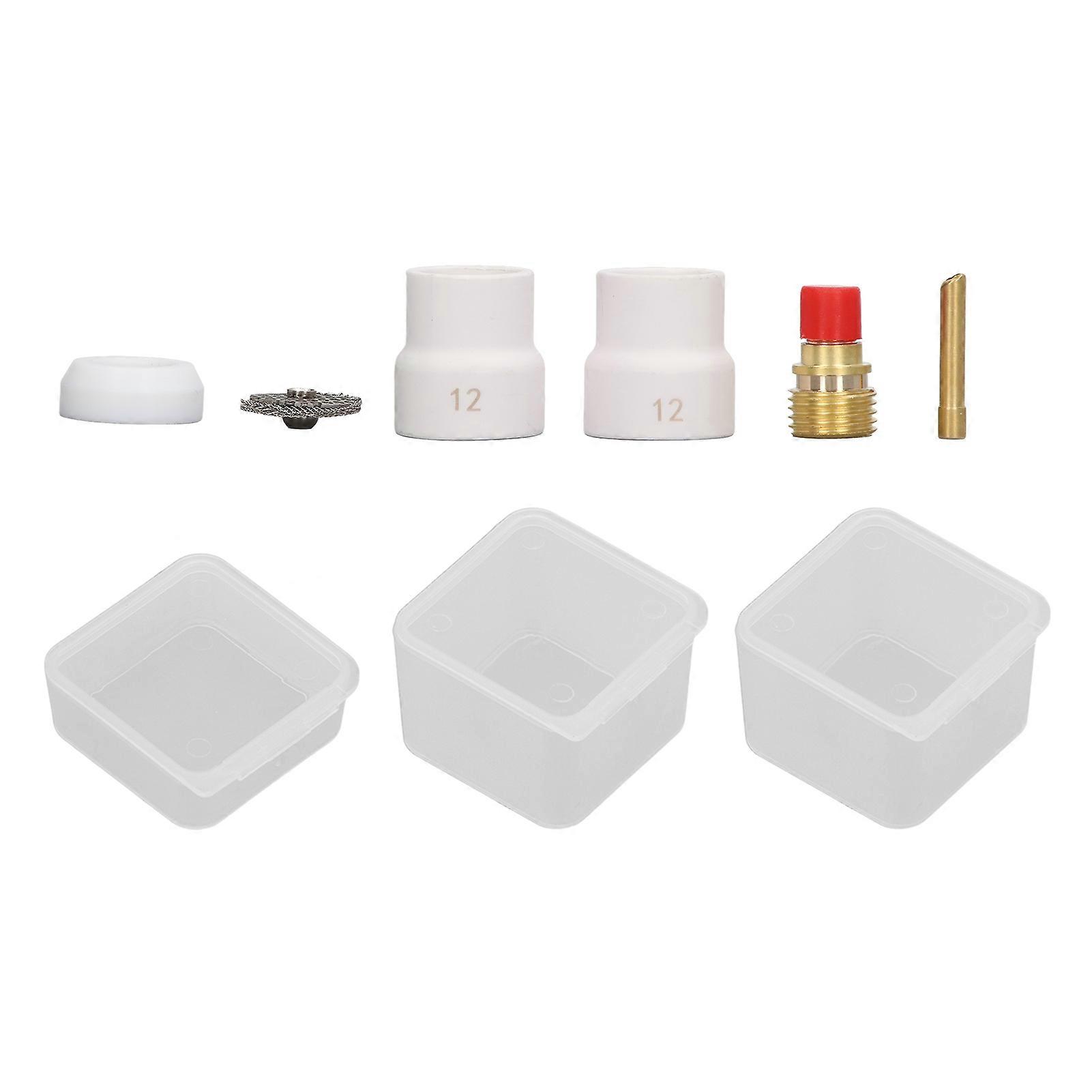6PCS Welding Torch Adapter Kit Copper PTFE Standard Size TIG Welding Torch Adapter Kit for Replacement
