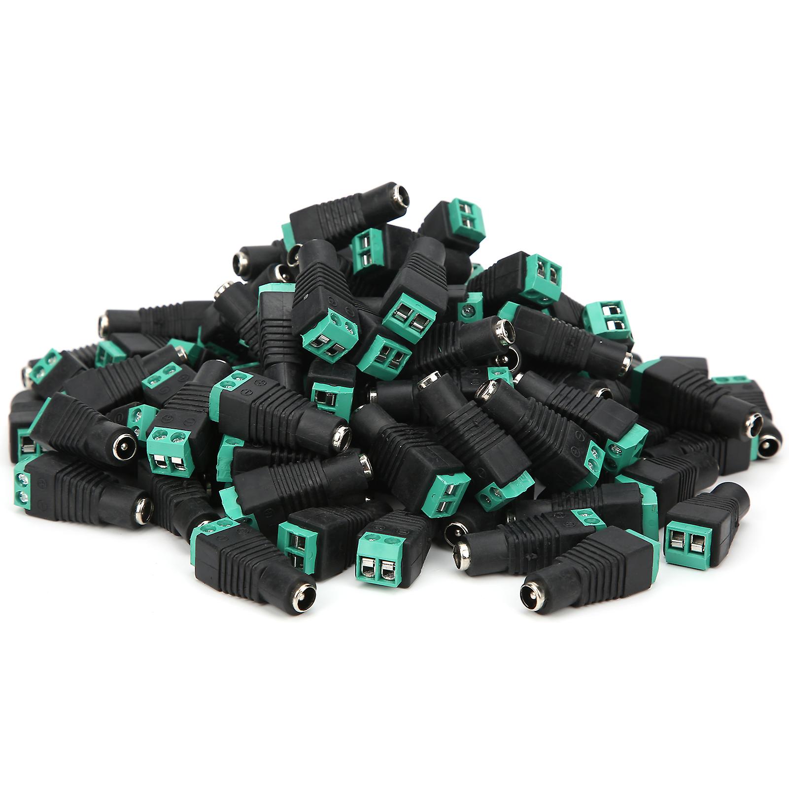 100Pcs DC Female Terminal Power Monitor Adapter Plug Camera Accessory Industrial Connector