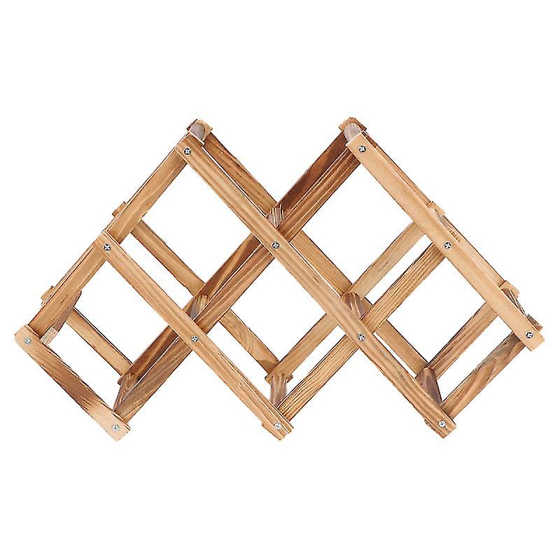 1pcs Wine Storage Rack For Kitchen Brown