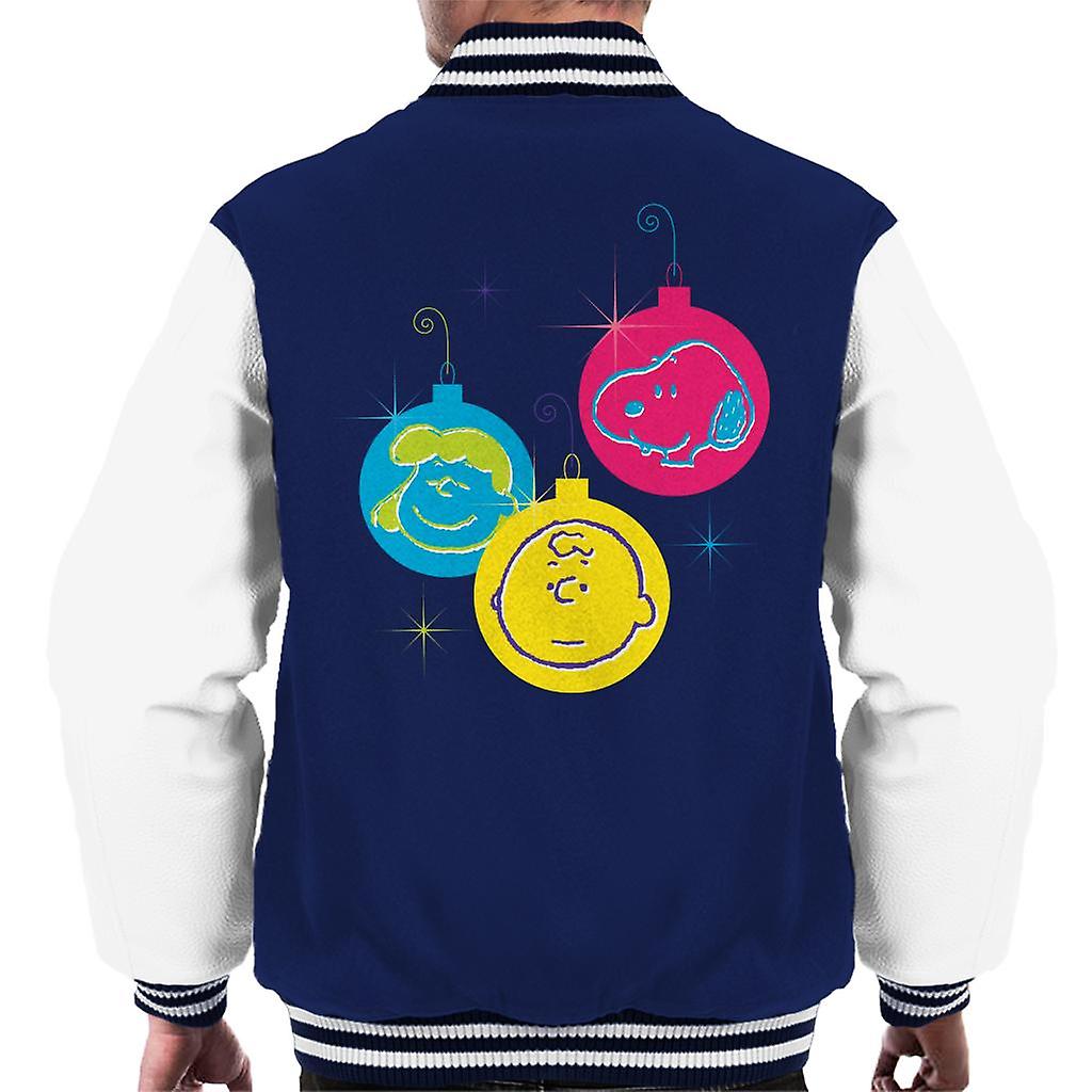 Peanuts Christmas Baubles Trio Men's Varsity Jacket