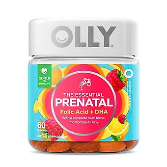 Olly Prenatal Multivitamin Gummy, Folic Acid, Omega 3 Dha, 60 Ct