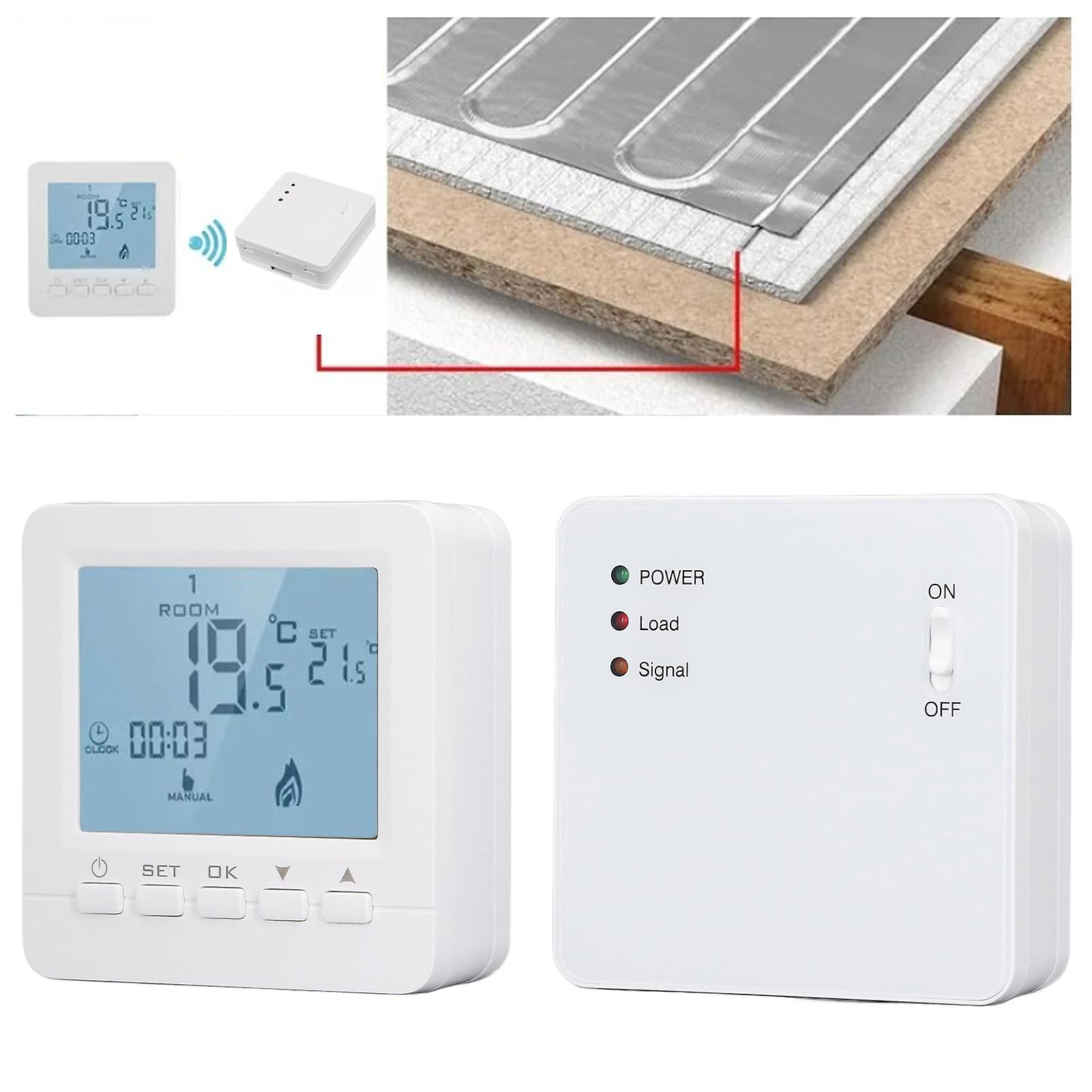 Programmable Thermostat RF Wireless Smart Flame Retardant Electric Heating Temperature Controller AC230V 