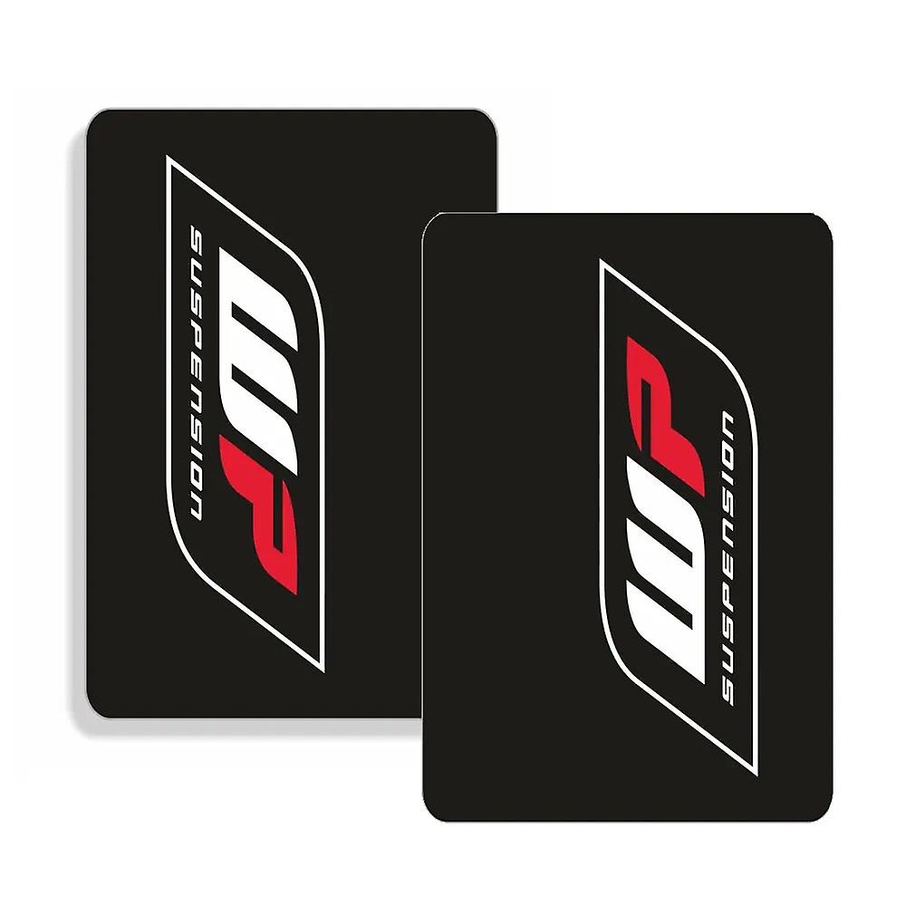 2 stuks voor WP Suspension Upper Fork zelfklevende stickers MOTOCROSS MX Graphics Graphics Zwart ~ 8004