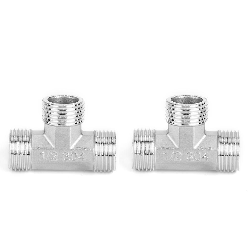 Raccord en T en acier inoxydable à filetage mâle G1/2 po, raccords de tuyauterie, accessoires