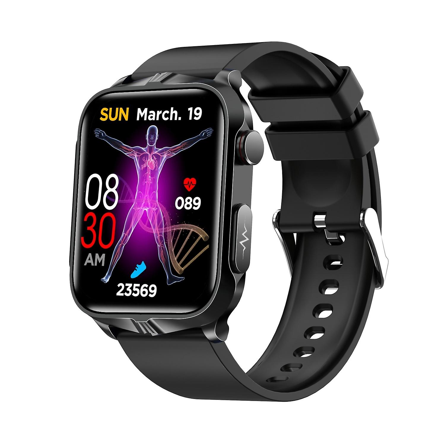 Montre intelligente à bande de silicone étanche IP68 d’écran IPS de 1,83 pouce