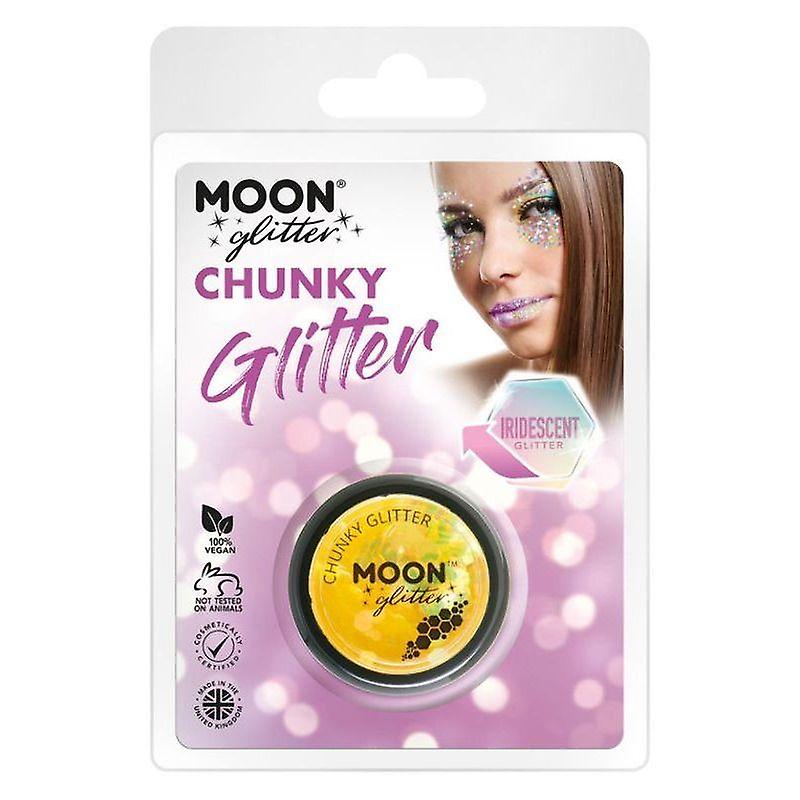 Moon Glitter Iridescent Chunky Clamshell, 3g G06179