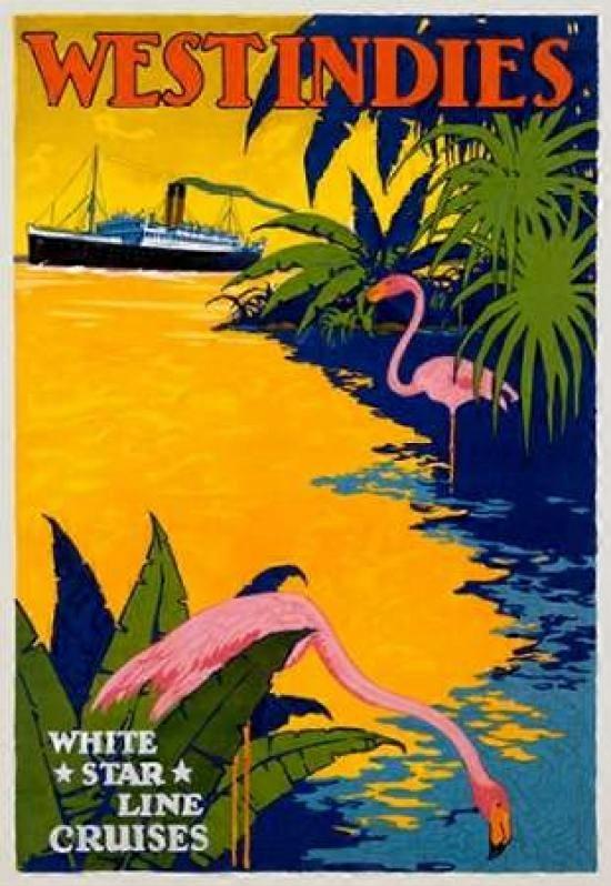 White Star Line/West Indies Poster
