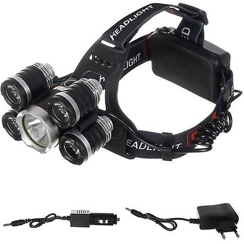 Headlight 5 x LED T6 CREE