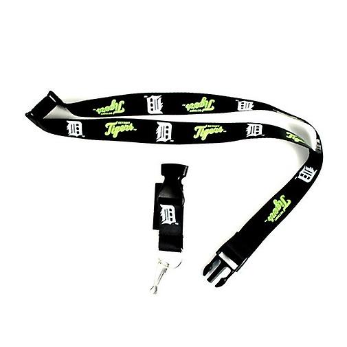 Detroit Tigers MLB Black Neon Lanyard