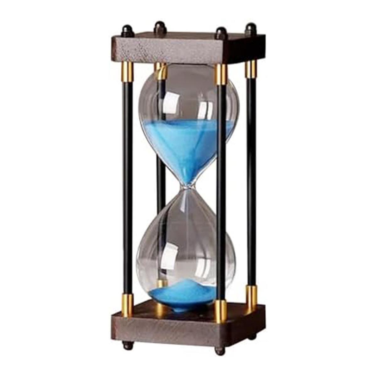 Large Hourglass 60 Minutes, Hourglass, Rainbow Glass Hourglass, Gift Hourglass, for Home, Desk,Blue