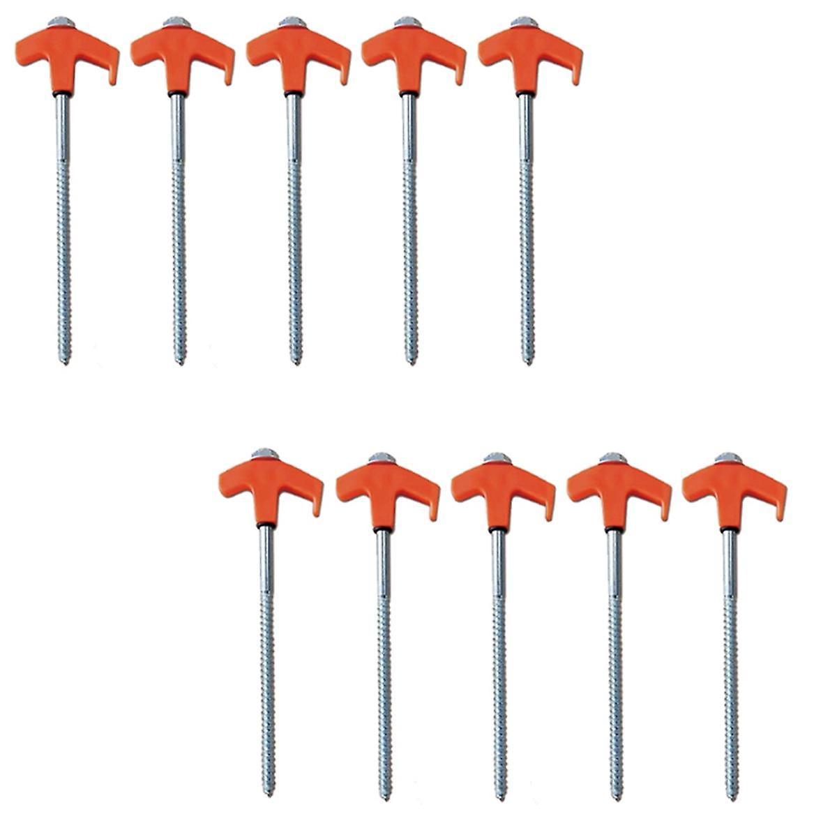-Type Tent Spikes, Tent Spikes, Metal Threaded Tent Spikes, Heavy-Duty Tent Spikes