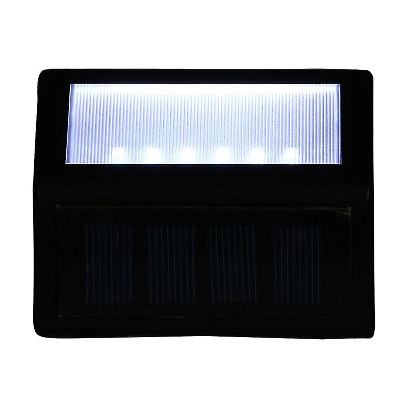 Solar Stair Light Outdoor 6led Wireless Waterproof Auto On/off Solar Step Security Lamp For Front Door Deck Yard Driveway Garden