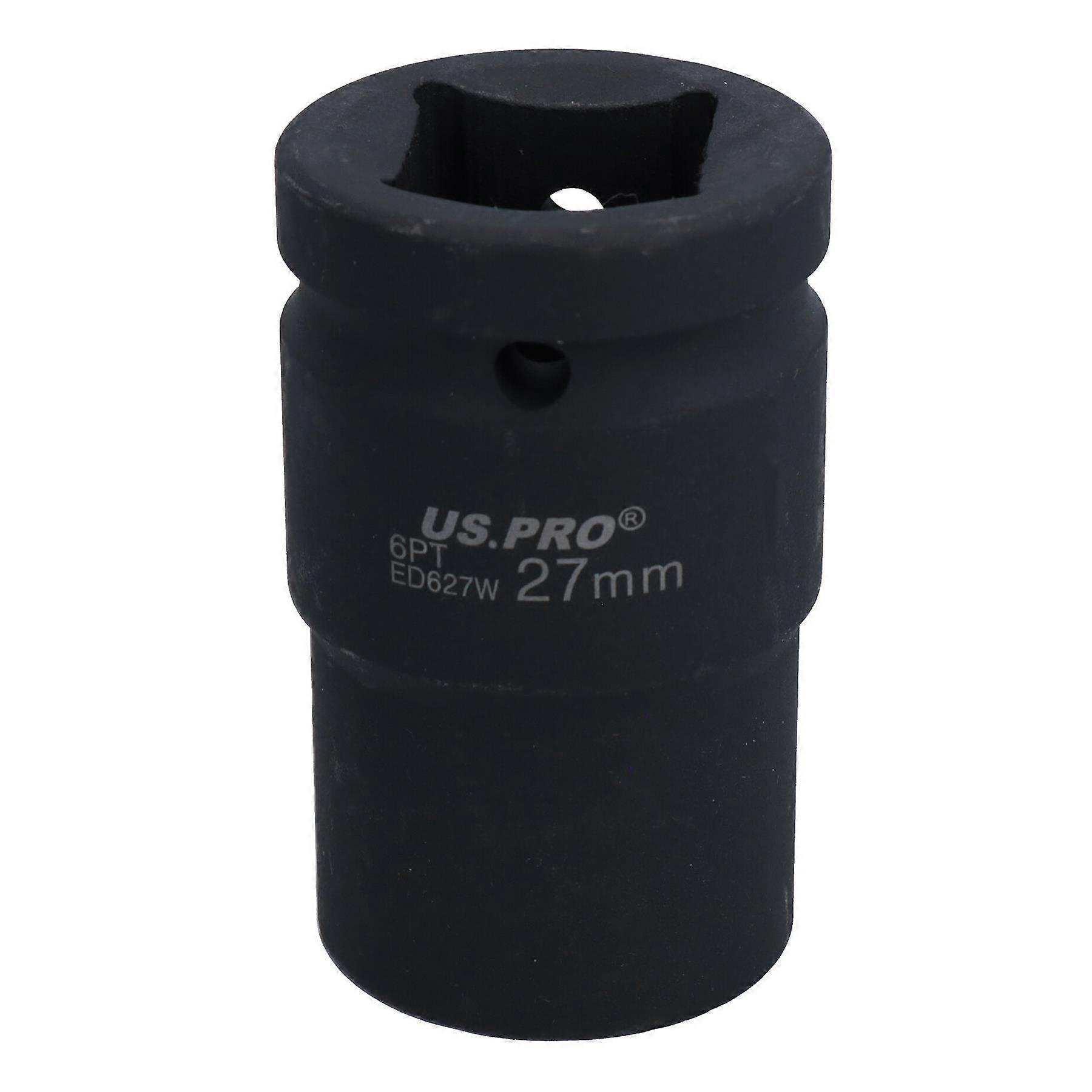 1” Drive 27mm Double Deep Impact Impacted Socket 6 Sided Single Hex HGV