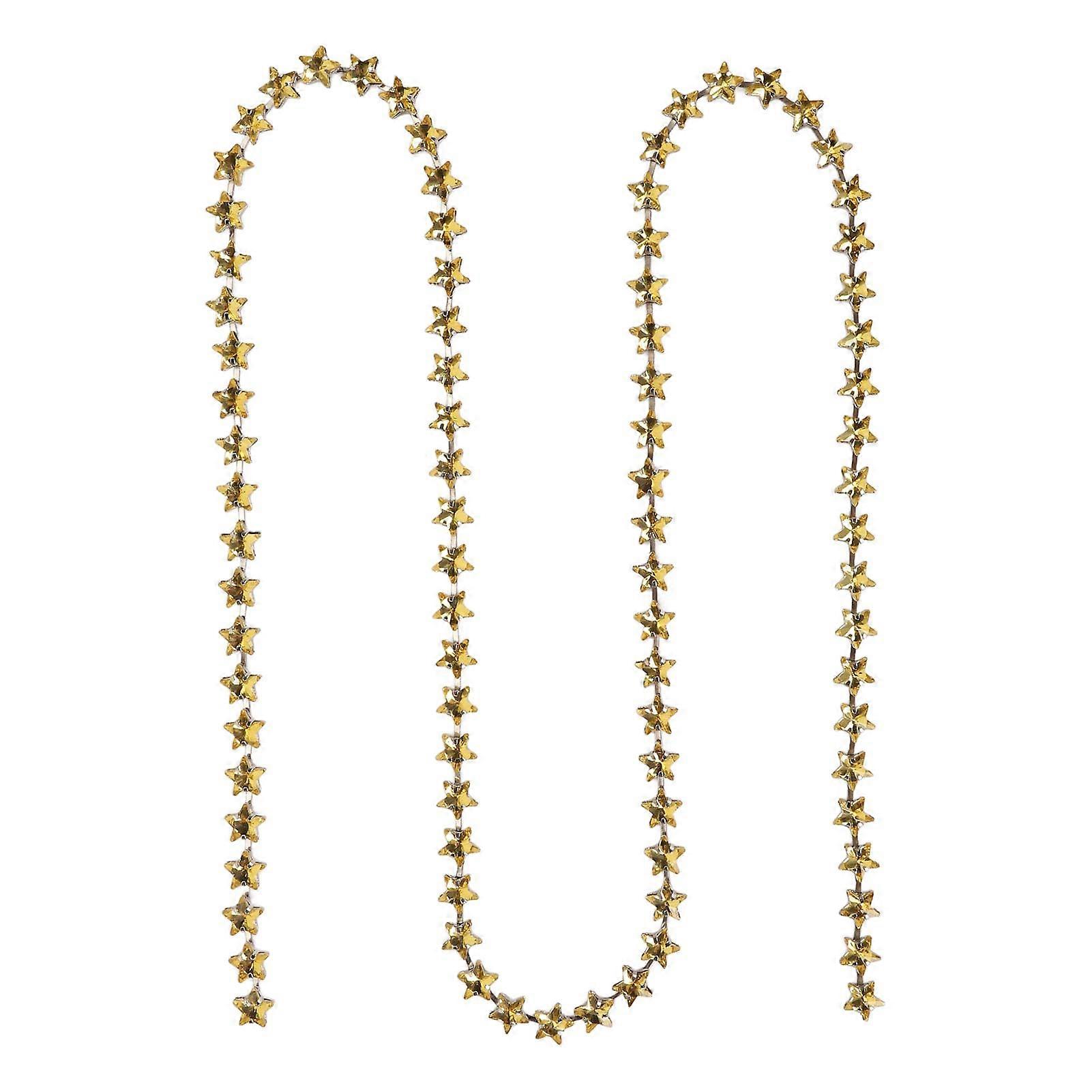 1 ياردة نجمة حجر الراين تقليم سلسلة 0.4 بوصة عرض DIY Cuttable كريستال حجر الراين مخلب سلسلة DIY الديكور حجر الراين سلسلة الأصفر