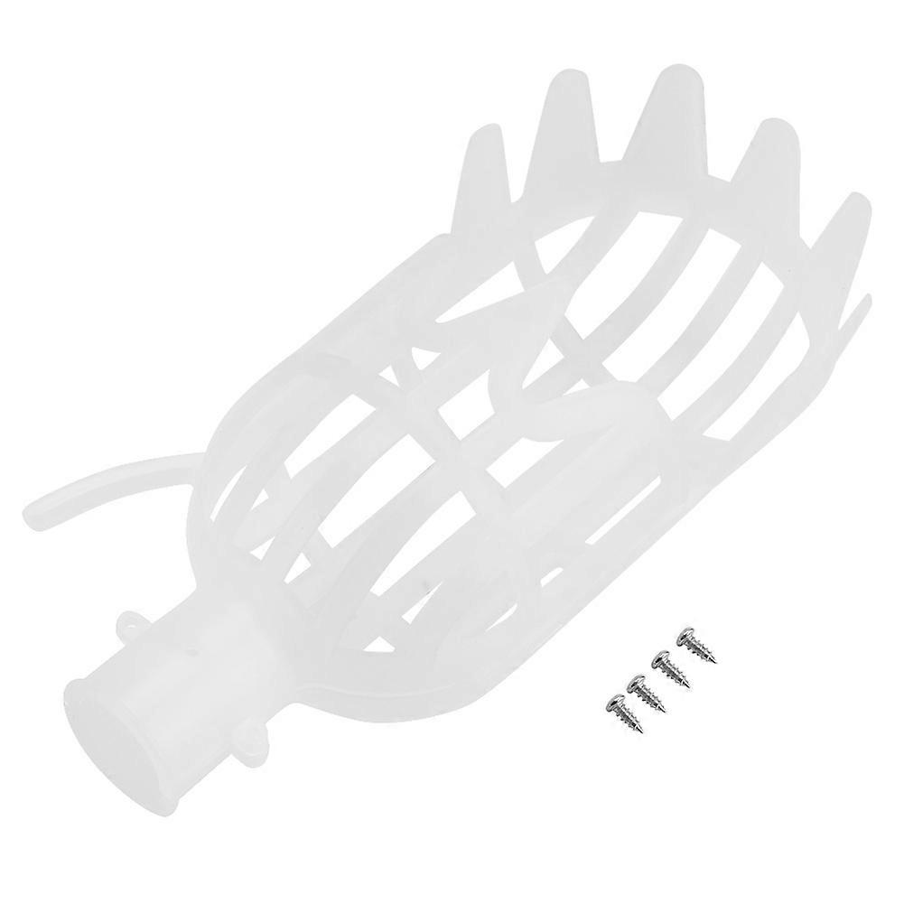 Plastic Fruit Picker Catcher Collecting Device Tool Garden Orchard (White)