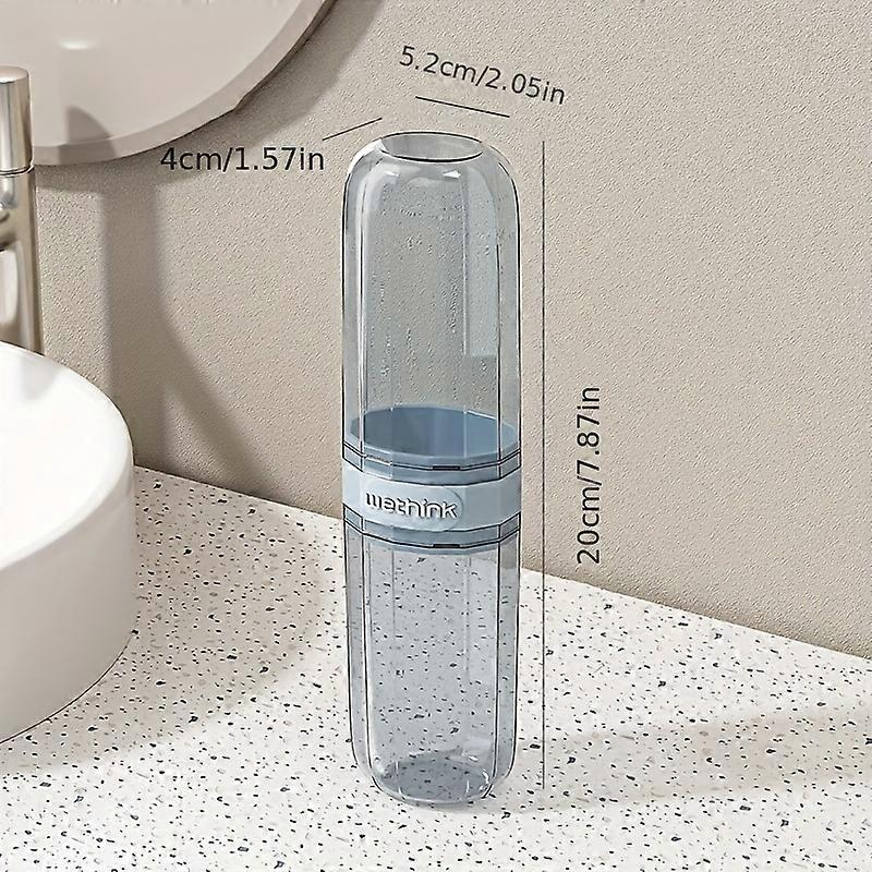 Portable Toothbrush Travel Kit With Mouthwash Cup & Storage Box - Odorless, Ideal For On-The-Go Oral Care Toothbrush Holder Toothbrush Travel Case