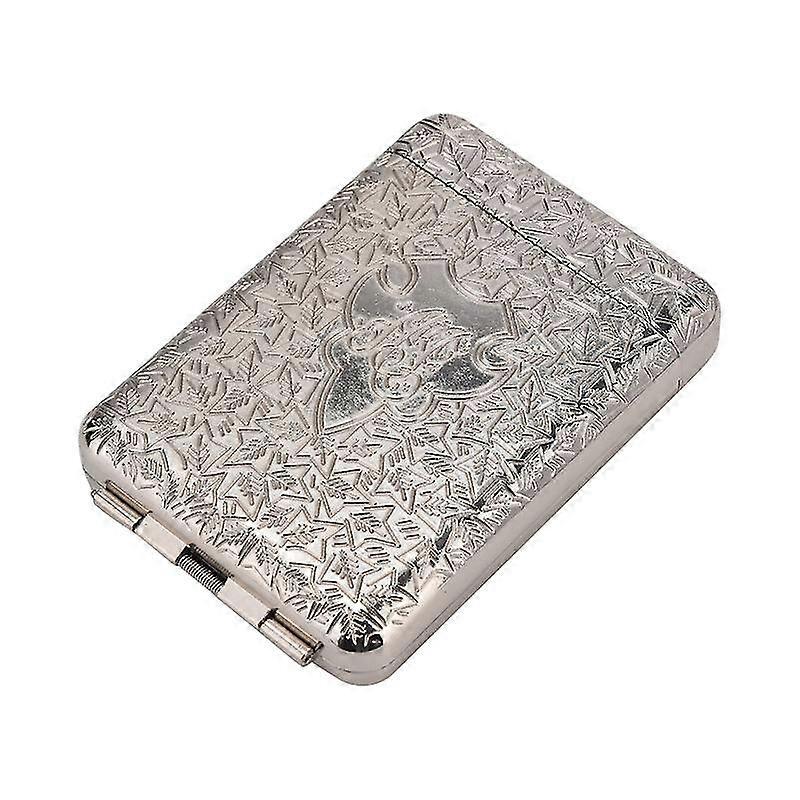 Three Open Alloy Cigarette Case Creative 3sided Carved Men's
