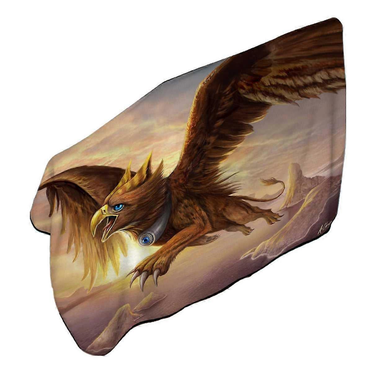 Cool Fantasy Art Griffin Microfiber Beach Towel