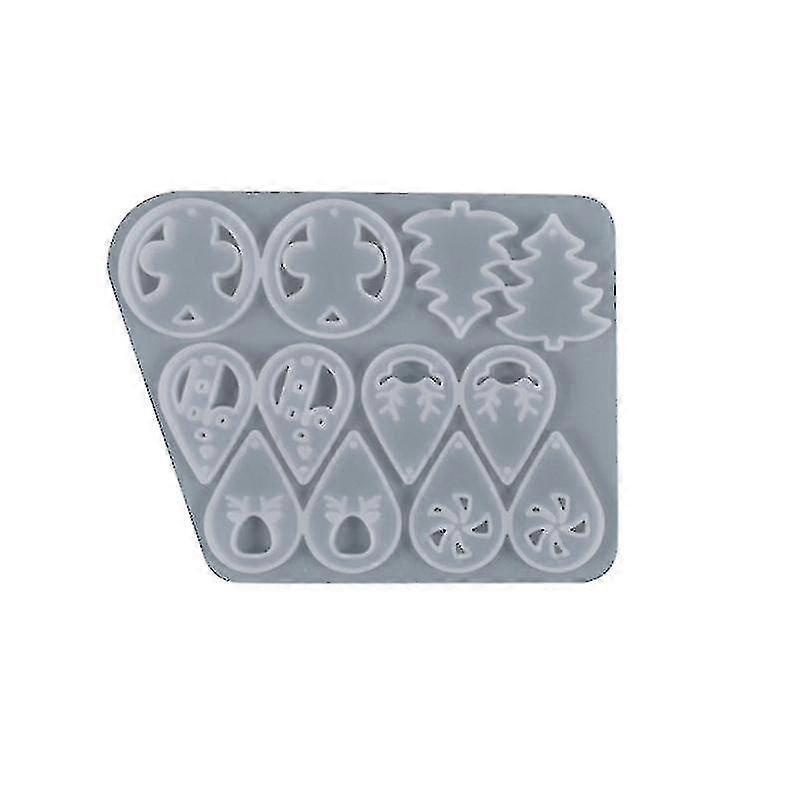 クリスマスイヤリングUVエポキシ樹脂モールド手作りイヤリングイヤドロップシリコンモールド