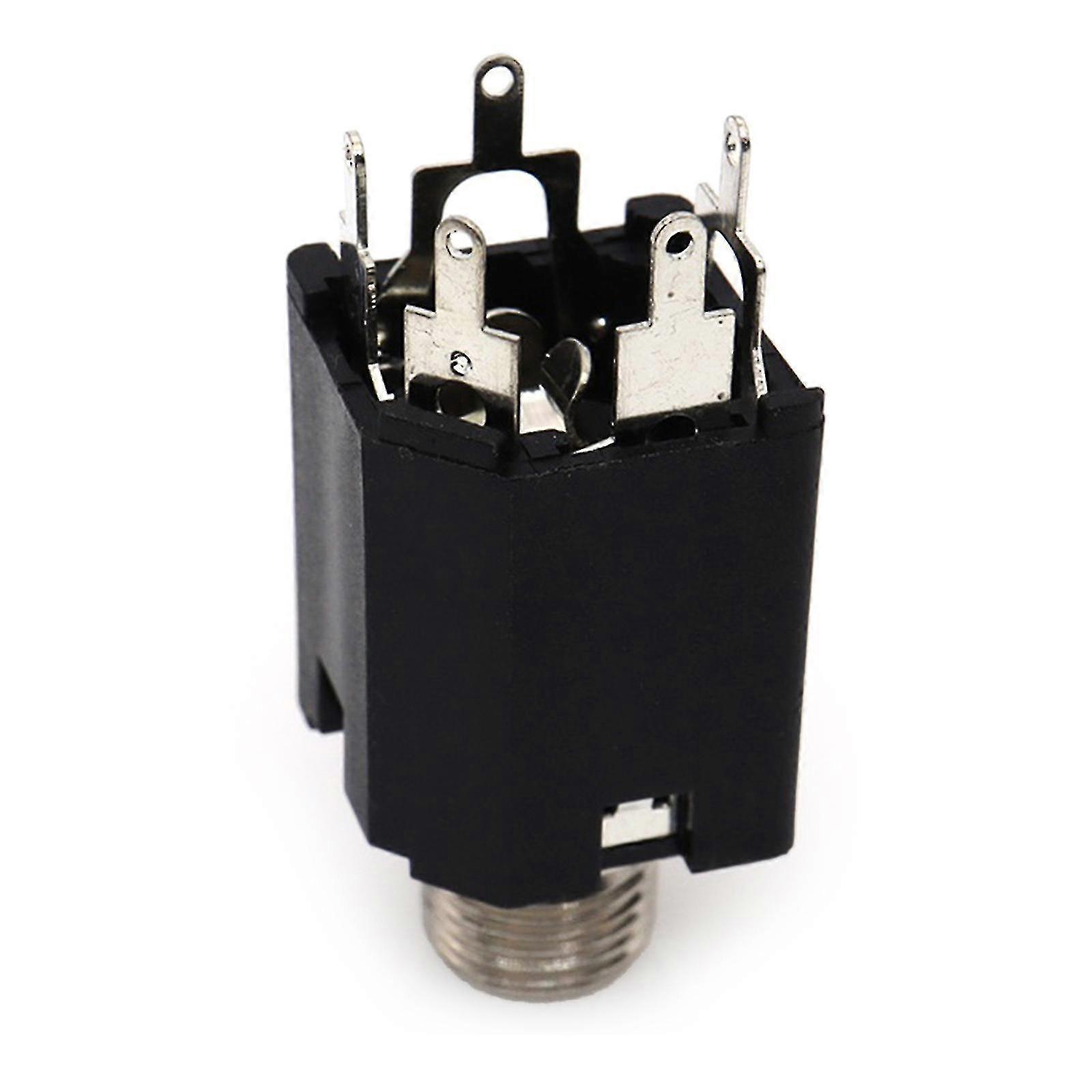 Pj-612 Headphone Socket 6.35mm Audio And Video Socket 5-pin In-line Vertical-sy