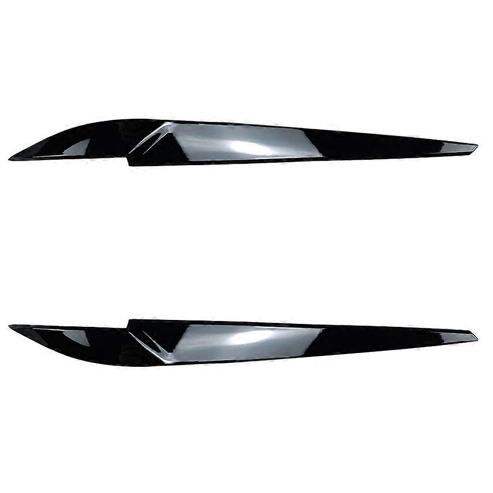 Frontscheinwerferabdeckung Scheinwerferlampe Augenlid Augenbrauenverkleidung ABS für X5 X6 F15 F16 2014-2018 Glanz Bla