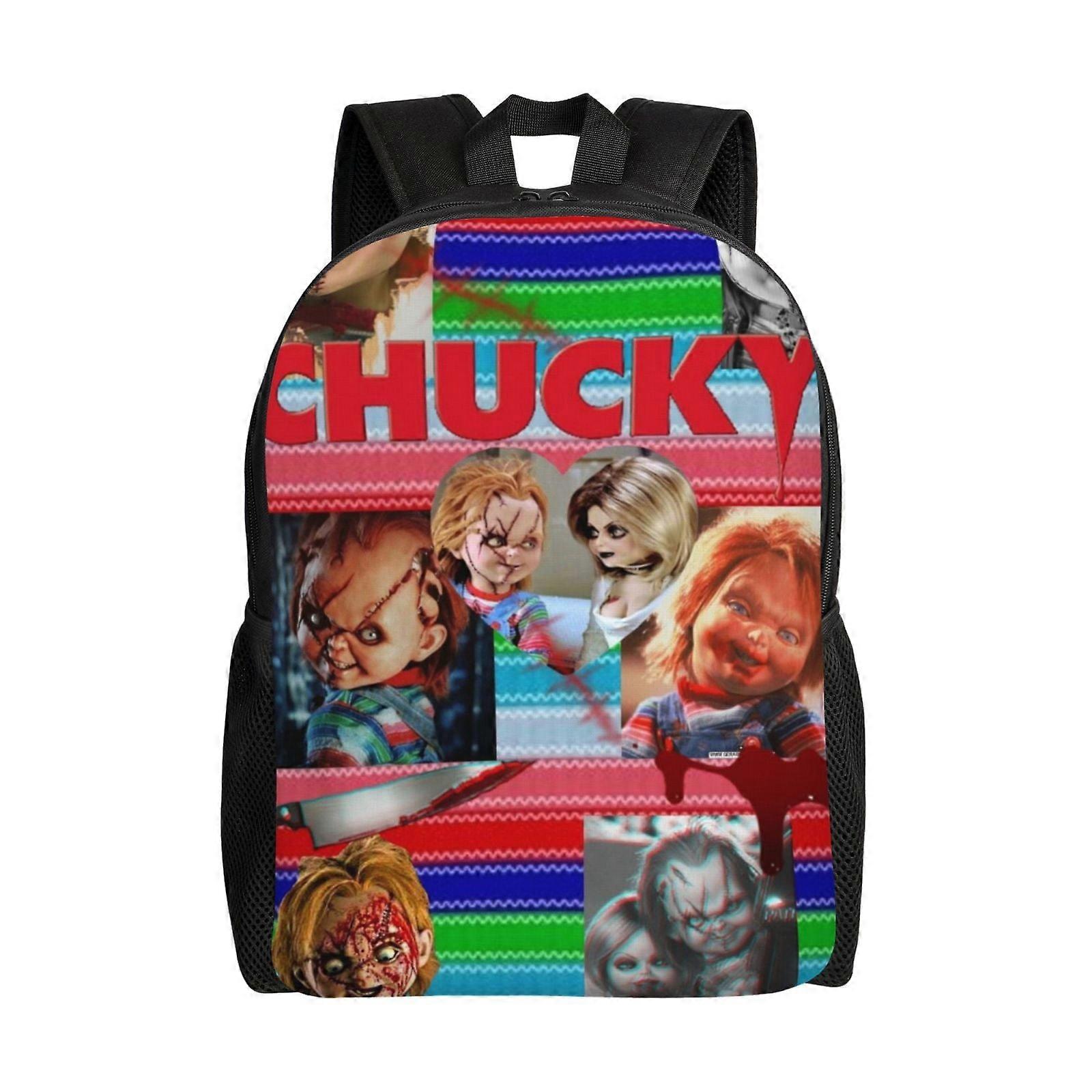 حقيبة ظهر تشاكي للأولاد حقيبة مدرسية فيلم رعب حقائب كتب على ظهر للأطفال ، حقائب ظهر كبيرة خفيفة الوزن - LDYH1947