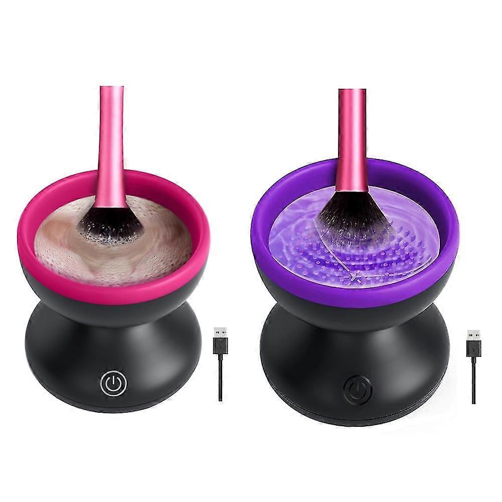 Electric Makeup Brush Cleaner Machine Portable Automatic Usb Cosmetic Brushes Tool For All Size Bea