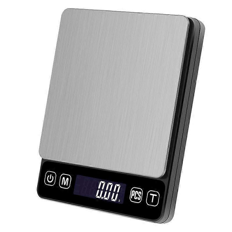 Digital Kitchen Scale - 500g/0.01g High Accuracy Precision Multifunction Scale with Back-Lit LCD Display