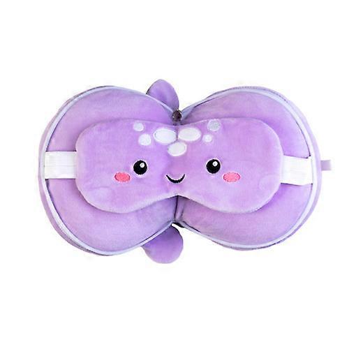Smoosho's Pals Travel Mask and Pillow Set - Jellyfish