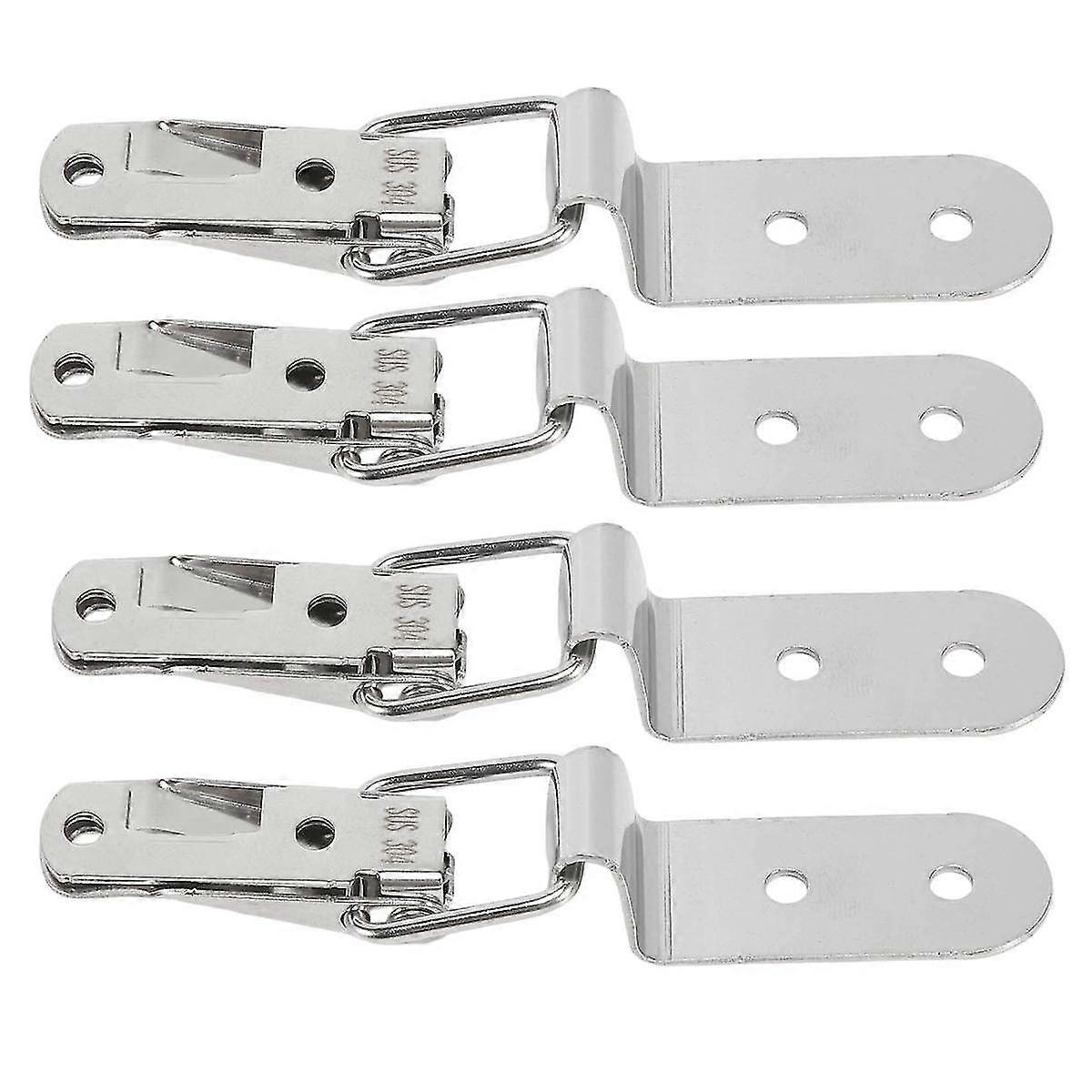 thumbnail image 2 of Uxcell Stainless Steel Spring Loaded Draw Toggle Latch Catches - Pack Of 6 2 of 14