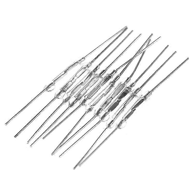 10pcs 14mm Glass Magnetic Induction Reed Switch Magswitch Normally Open No Hfmqv
